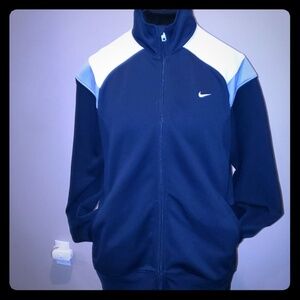 Nike jacket black white and grey